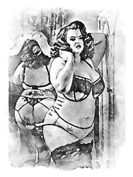 Model z pięknymi krzywiznami