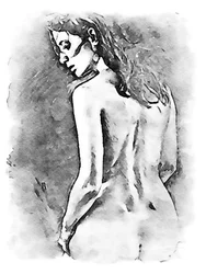 Plecy pięknej kobiety