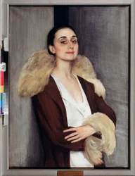 Portret Melity Tchalokashvili, XX wiek (tempera)