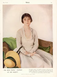 Portret Jej Królewskiej Mości Królowej Elżbiety (1900-2002) z "Szkicu
