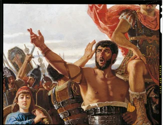 Triumf Mario, detal, Francesco Saverio Altamura (1822-1897), olej na płótnie, 234x352 cm