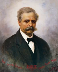 Portret Francesco De Sanctis (1817-83), włoskiego krytyka i historyka literatury, obraz Saverio Altamura