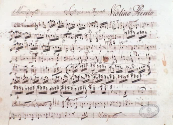 Partytura muzyczna opery Zbójcy Mercadante (1836)