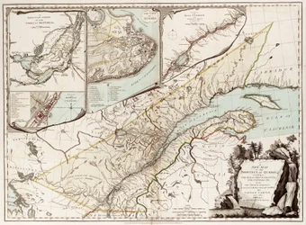 Mapa Quebecu, Kanada