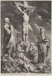 Chrystus na krzyżu z Maryją i Janem