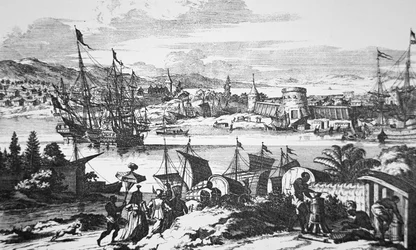 Widok św. Augustyna na Florydzie w XVII wieku (lito)