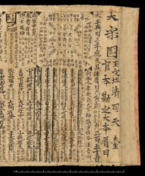 Almanach dla AD 978, Dunhuang Mogao, Chiny, ok. 978 (atrament na papierze)