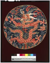 Insygnia księcia IV stopnia (z profilem smoka), ok. 1700-25 (jedwab)