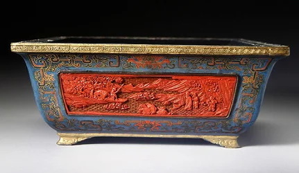 Jardiniere, okres Qianlong (1736-95) (lakierowane drewno) (patrz także 272176)