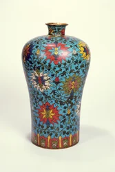 Wazon (emalia cloisonne)