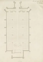 Burton-upon-Trent - Kościół Świętej Trójcy: rysunek, nd [?1820] (rysunek)
