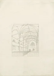 Burton-upon-Trent - Kościół Świętej Trójcy: rysunek, nd [?1820] (rysunek)