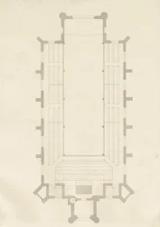 Burton-upon-Trent - Kościół Świętej Trójcy: rysunek, nd [?1820] (rysunek)
