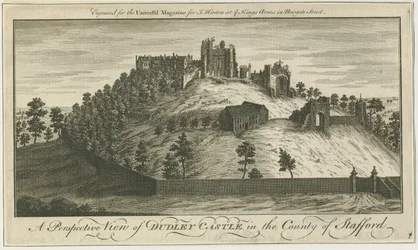 Zamek Dudley: rycina i [?XVIII wiek] (druk)