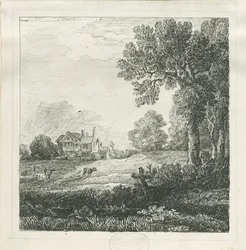 Eccleshall - Biana Hall: rysunek piórem i tuszem, bd [c 1830] (rysunek)