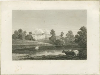 Enville Hall: grawerowanie i [?koniec XVIII wieku] (druk)