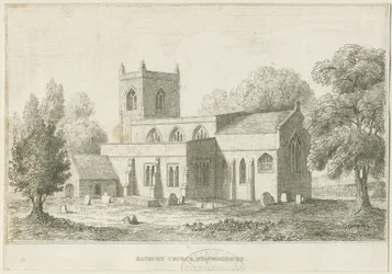 Hanbury Church: akwaforta, nd [c 1800] (druk)