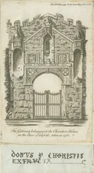 Lichfield - Brama Domu Chórystów: grawer