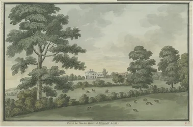 Needwood - Brickley Lodge: malarstwo akwarela i [c 1786] (malarstwo)