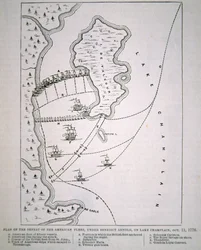 Plan klęski Floty Amerykańskiej na jeziorze Champlain (lito)