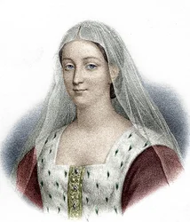 Agnes Sorel, kochanka francuskiego króla Karola VII (kolorystyka)