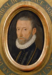 Gaspard de Coligny, admirał, mąż stanu, przywódca stronnictwa hugenotów, zamordowany podczas święta św. …