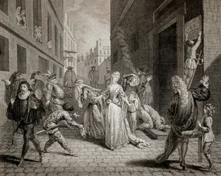 Terror (1793-1794): włoscy komicy (interpretujący postacie z komedii dell