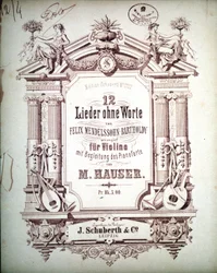 12 Lieder bez słów z towarzyszeniem fortepianu, Felix Mendelssohn (lito)