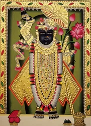 Lord Shrinathan Nathdwaran Miniatura malowana na papierze