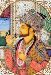 Malarstwo miniaturowe Mughul Cesarz Shah Jahan Indie Azja