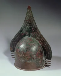Hełm z brązu, okres Villanovan, 2. poł. VIII w. p.n.e. (brąz)