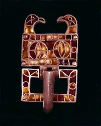 Fibula gotycka. VI wiek naszej ery. Mediolan, Muzeum Zamkowe