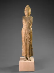 Bosatsu, połowa XII w. (drewno cyprysowe)