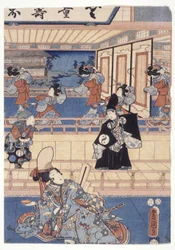 Genji (drzeworyt kolorowy)