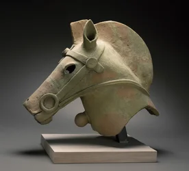Koń Haniwa, bez daty (czerwona ceramika)
