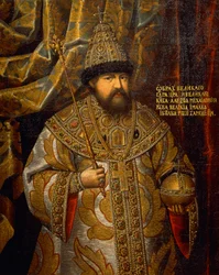 Portret Aleksego Ruskiego (1629-76), cara Ruskiego (1645-76), obraz nieznanego artysty