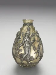 Anahita Vessel, 300-500 (srebro odlewane, wypukłe, repussé, ścigane i złocone)