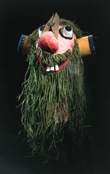 Maska karnawałowa, bóg Renu (papier mache)