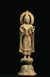 Budda, okres Dwarawaty (Brąz)