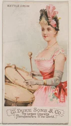 Kettle Drum, z serii Musical Instruments N82 do papierosów marki Duke, 1888., 1888.