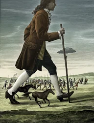 Podróże Guliwera, 2007 (scratchboard, pokolorowany cyfrowo)