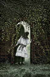 The Secret Garden, 2004 (scratchboard, pokolorowany cyfrowo)