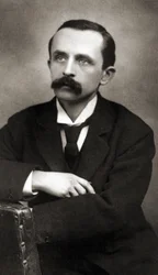 Portret J.M.Barrie, c1890 (zdjęcie w sepii)