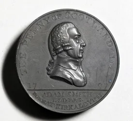 Szkocka Penny upamiętniająca Adama Smitha (awers), 1797 (miedź) (rewers patrz XJF448270)