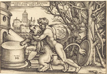 Herkules zabija lwa nemejskiego