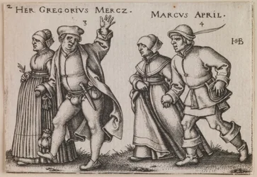 „Marzec i kwiecień” z cyklu „Uczta chłopska czyli dwanaście miesięcy”