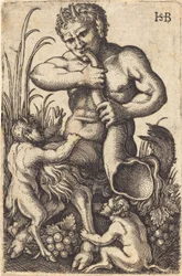 Satyr dmuchający w róg
