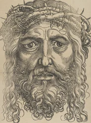 Głowa Chrystusa ukoronowana cierniem, ca. 1520.