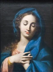 Madonna (óleo sobre tela) polonês