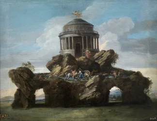 Edukacja Achillesa - Conca, Sebastiano (1680-1764), dit il Cavaliere - 1727 - Olej na płótnie - 59x74 - Museo del Prado, Madryt